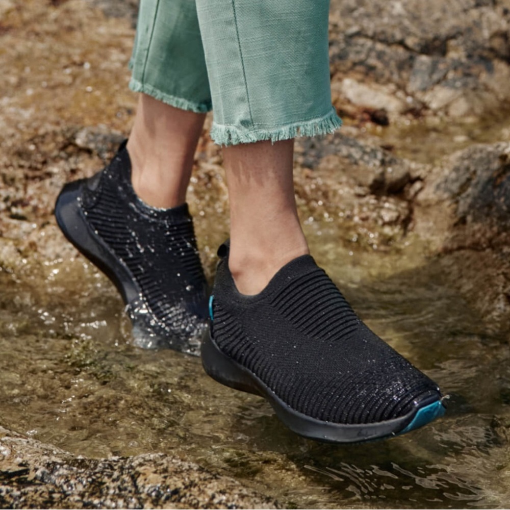 Vessi Everyday Move Slip-Ons, Black/Black